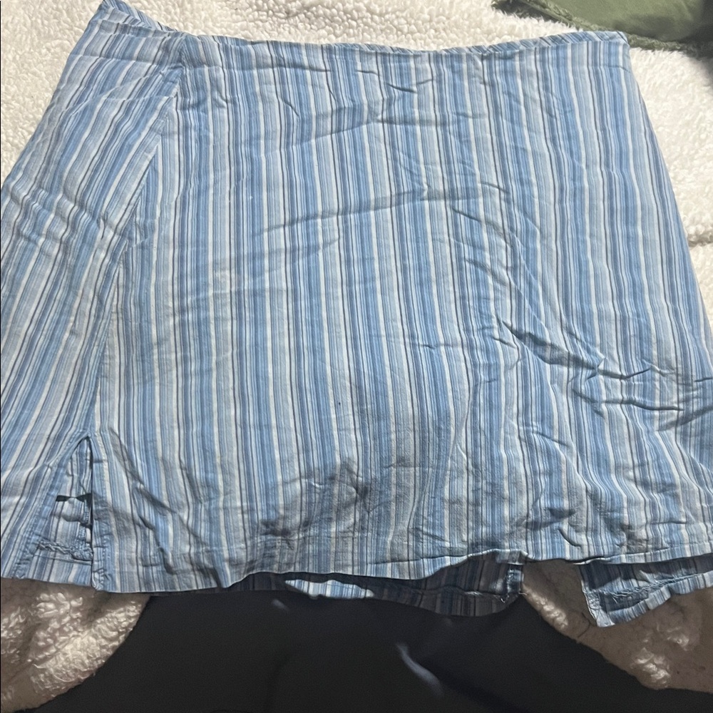 Blue Striped Women's Skort